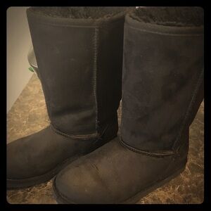 Kids Classic Tall Winter Boots - Black